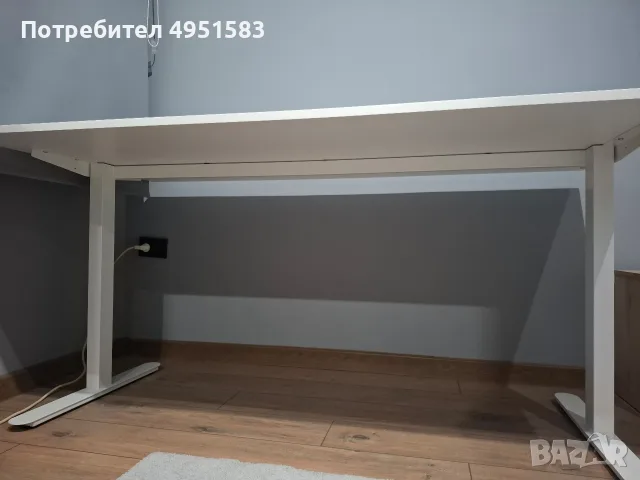 Бяло геймърско бюро 80×160, снимка 2 - Бюра - 56509014