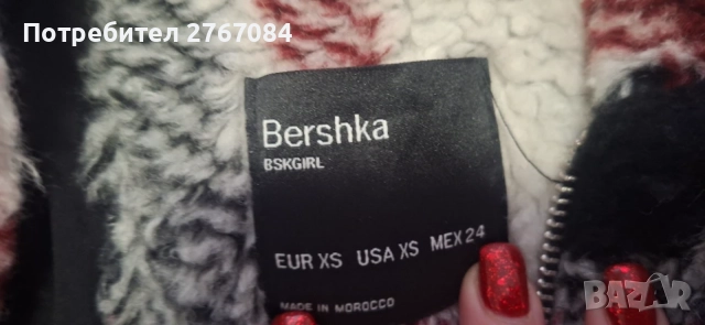 Дамско топло яке Bershka, снимка 2 - Якета - 56334191