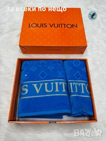 Louis Vuitton Луксозни Хавлии - 2бр. в кутия - Налични Различни Цветове Код E432, снимка 5 - Хавлиени кърпи - 50482684