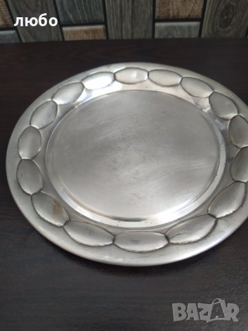 Сребърна Чиния Проба Сребро 0,925, снимка 1 - Други ценни предмети - 44419887