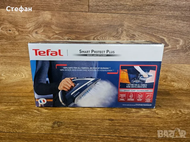 Ютия Tefal FV381 в добро състояние, снимка 2 - Ютии - 56072401