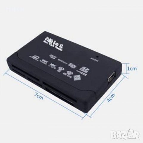 Четец на карти USB 2.0 SD Всичко в едно Поддръжка TF / CF / SD / Mini SD SDHC MMC MS XD, снимка 8 - Електронни четци - 31323881