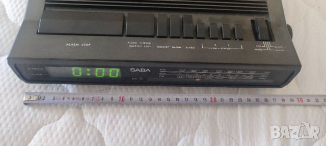 Радио часовник SABA, Германия. , снимка 8 - Радиокасетофони, транзистори - 37095746