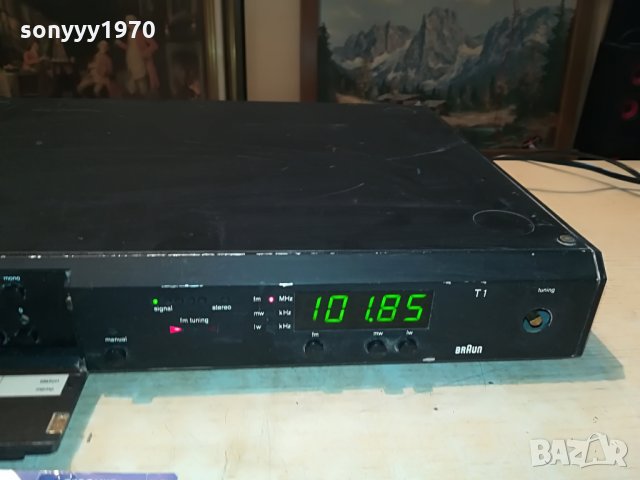 BRAUN T1 TUNER ВНОС GERMANY 0408211111, снимка 4 - Ресийвъри, усилватели, смесителни пултове - 33719403