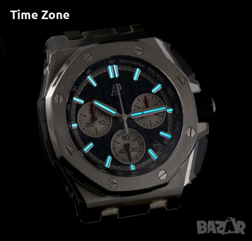 Audemars Piguet Royal Oak Offshore Chronograph 43mm Steel Blue Dial, снимка 10 - Мъжки - 52998647