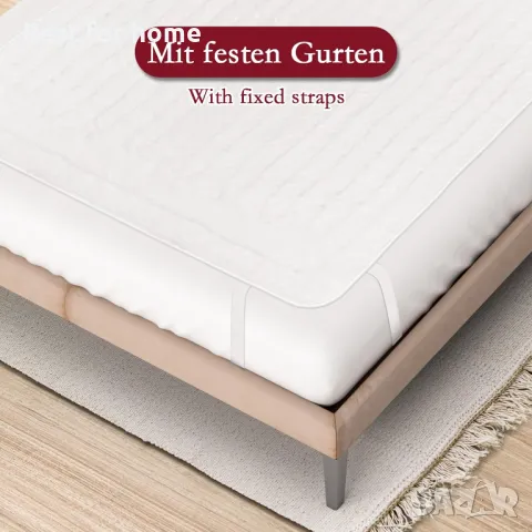 Голяма ел. одеяло с две зони 170 x 150 см от REDKEY, снимка 6 - Отоплителни печки - 48926939