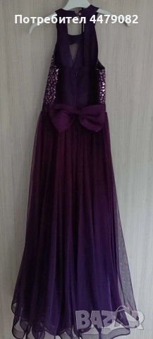 Детска рокля, тъмно лилава , снимка 2 - Детски рокли и поли - 54195180