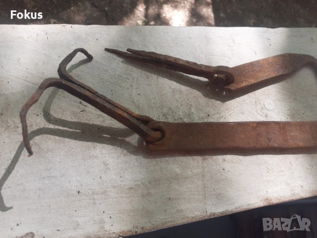 Стари ковани резета резе мандало за врата порта, снимка 3 - Антикварни и старинни предмети - 53277197