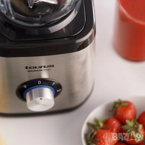 Мощен блендер 1500W за разбиване на лед със стъклена кана 1.5 литра, снимка 8 - Блендери - 51613355