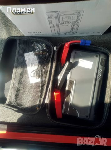Стартерна батерия бустер за кола power bank 4 в 1 с компресор 150 PSI 20000 mAh преносимо усилващо м, снимка 12 - Аксесоари и консумативи - 47773977