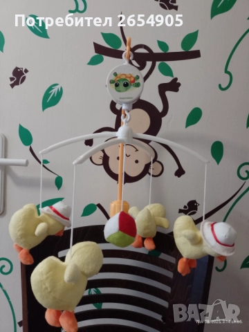Музикална играчка за бебешка кошара, снимка 3 - Музикални играчки - 52344120