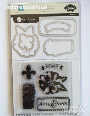 Sizzix Комплекти силиконови печати с щанци за изрязване Различни видове, снимка 4 - Други - 45932153