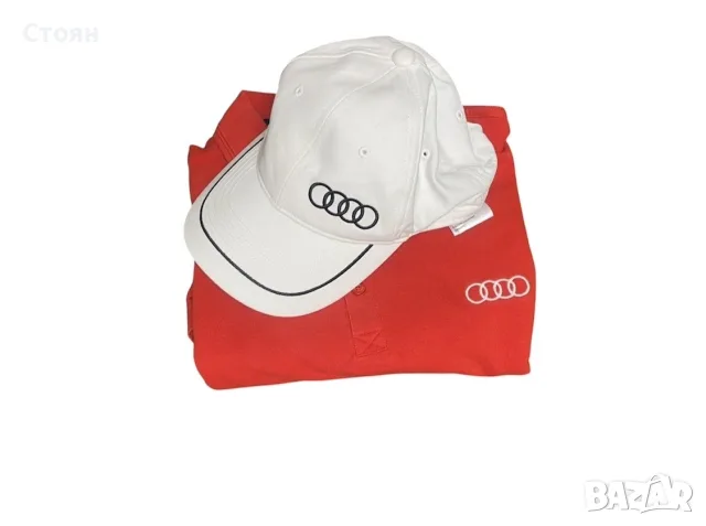 Audi мъжка тениска + шапка размер М, снимка 4 - Тениски - 56139968