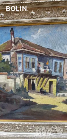 Българска картина - Пейзаж- Наполеон Алеков 1966, снимка 2 - Антикварни и старинни предмети - 49696788