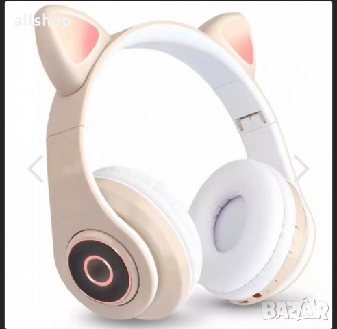 Bluetooth светещи слушалки Котешки уши, снимка 5 - Bluetooth слушалки - 35205047