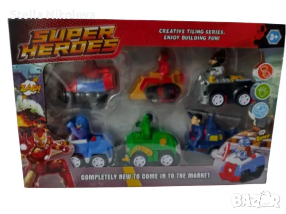 Коли с фигурки на герои от "Отмъстителите" - 6бр., снимка 2 - Фигурки - 47503791