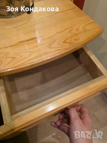 Нощно шкафче дървено, снимка 3 - Шкафове - 53951373