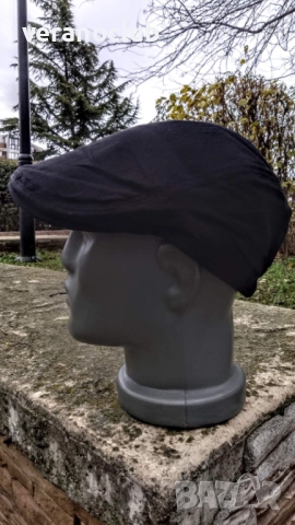 Черен мъжки каскет 2026, снимка 3 - Шапки - 52901136