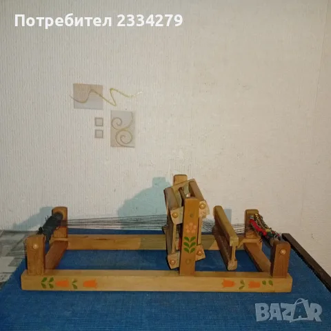 Ретро дървен стан мини, децки стан за тъкане от 1970-75год.
