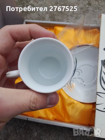 НОВ НЕМСКИ Порцеланов сервиз кафе чай 12 части, снимка 6 - Сервизи - 39265929