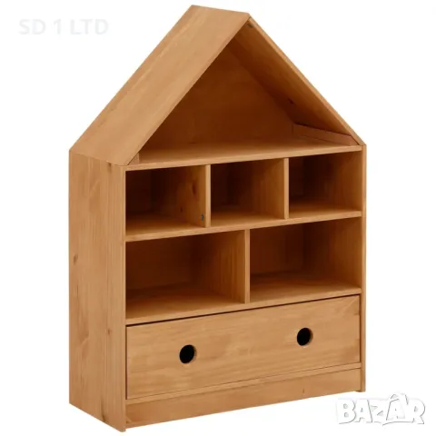 Детска етажерка къща Alpi 74195 библиотека къща за играчки стелаж