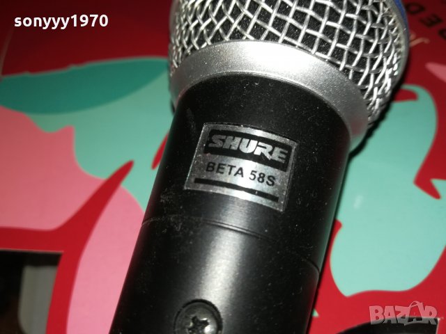 SHURE BETA 58S-МИКРОФОН ВНОС ГЕРМАНИЯ 0712211835, снимка 16 - Микрофони - 35063293
