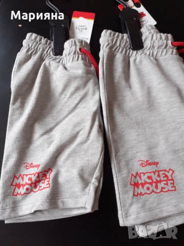 нови памучни панталони за момче 5-6 год. и 6-7год. Мики, снимка 2 - Детски къси панталони - 30906598
