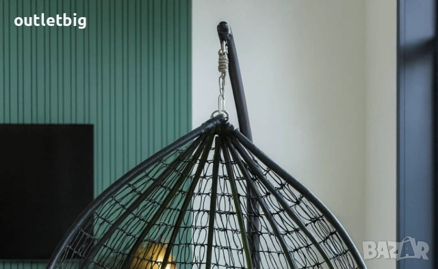 Градинска висяща люлка тип гнездо,яйце–Промоция!, снимка 3 - Градински мебели, декорация  - 52301798