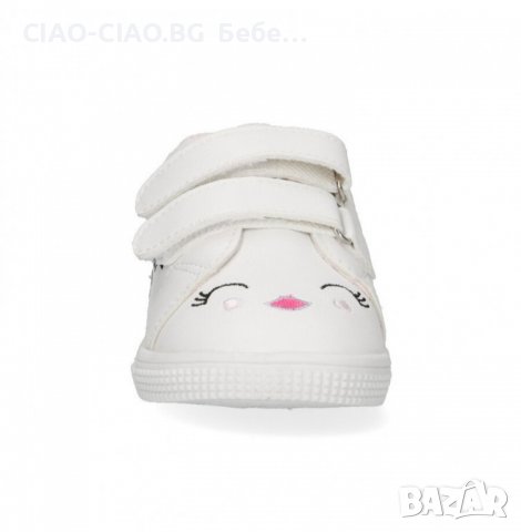 №18-№23, Бебешки обувки за момиче, бели с цветни декорации BUBBLE KIDS, снимка 5 - Бебешки обувки - 36670261