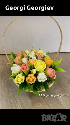 цветя изработени с глицеринов ароматен сапун , снимка 16 - Други - 51962068