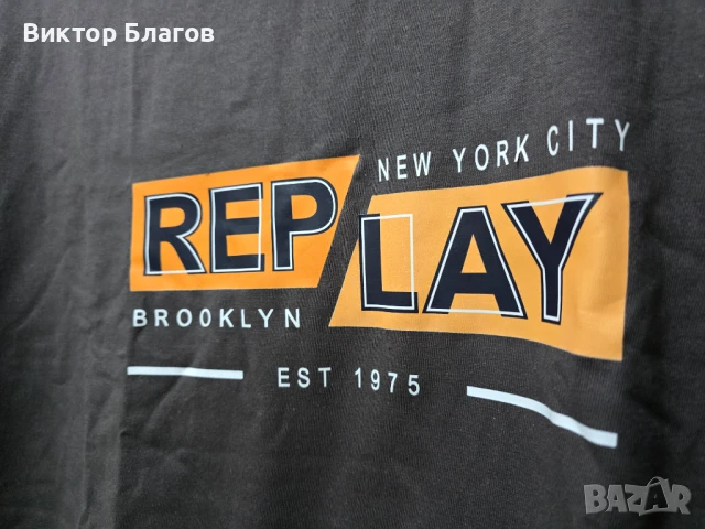 Нова Тениска REPLAY - 3XL, снимка 3 - Тениски - 50460802