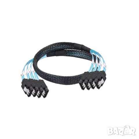 SATA кабел 50 см / 4 порта, снимка 2 - Други - 51932400