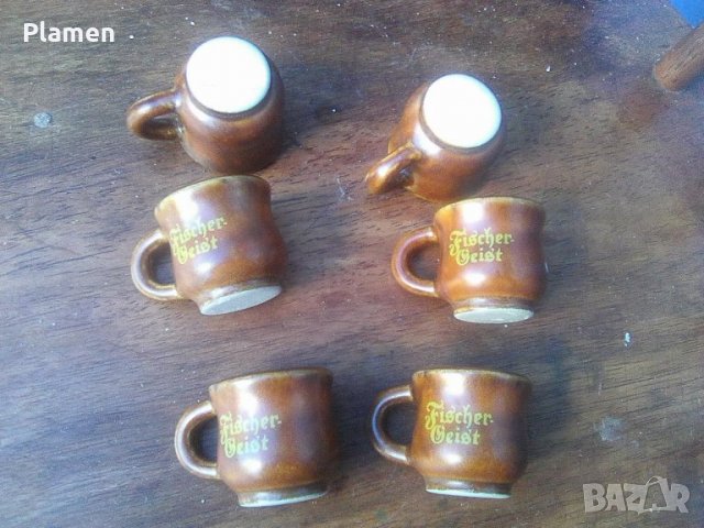 Шест калени германски чашки за ракия, снимка 3 - Други ценни предмети - 39576594