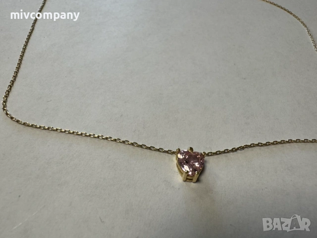 Златно колие с висулка 1.96гр.45см., снимка 8 - Колиета, медальони, синджири - 54135467