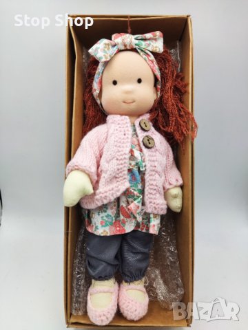 Waldorf Doll Ръчно изработена плюшена кукла, пълнена плюшена щастлива кукла изненада подарък парца, снимка 2 - Плюшени играчки - 40575867