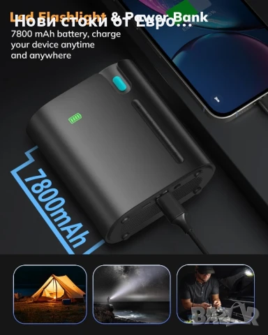 Преносима помпа за гуми T1 със 160 PSI, 4 пъти по-бърза въздушна помпа, безжична, снимка 8 - Аксесоари и консумативи - 50628170