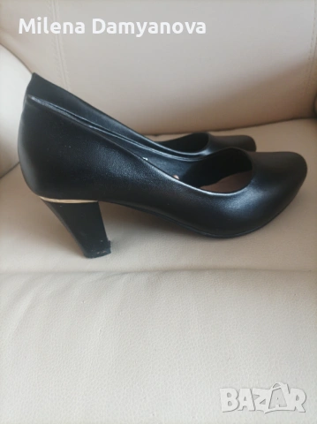 Елегантни затворени обувки, естествена кожа, от Tendenz , снимка 2 - Дамски обувки на ток - 53884674