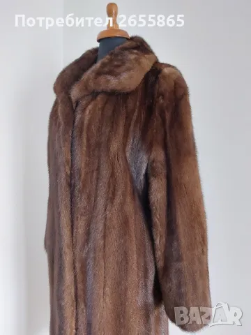 Дълго палто от норка