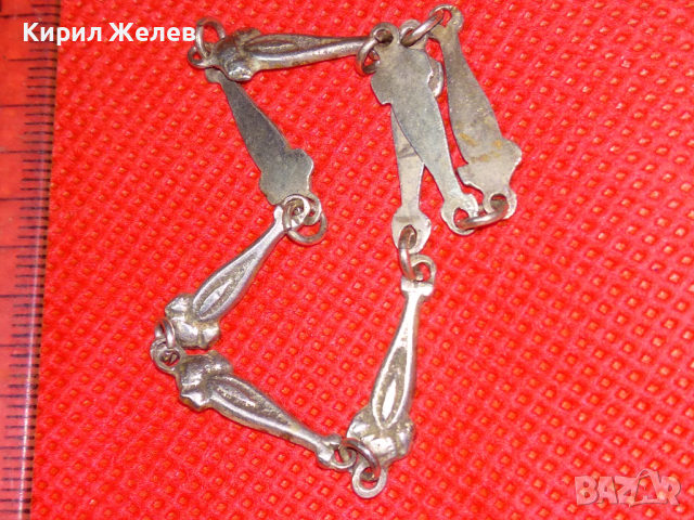 СТАРА СТИЛНА РЕТРО СРЕБЪРНА ГРИВНА ВИСОКА ПРОБА СРЕБРО РЪЧНА МАЙСТОРСКА ИЗРАБОТКА 41843, снимка 10 - Антикварни и старинни предмети - 44610480