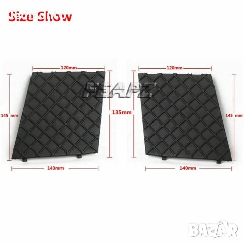 Подчертайте външния вид на вашия BMW E60/E61 с тези черни решетки за броня, снимка 5 - Части - 44150141