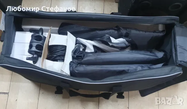 Професионално снимачно осветление - троен мега комплект 38W, 5500K , снимка 3 - Светкавици, студийно осветление - 49530755