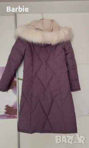 Дамско дълго яке с качулка, снимка 2 - Якета - 48016499