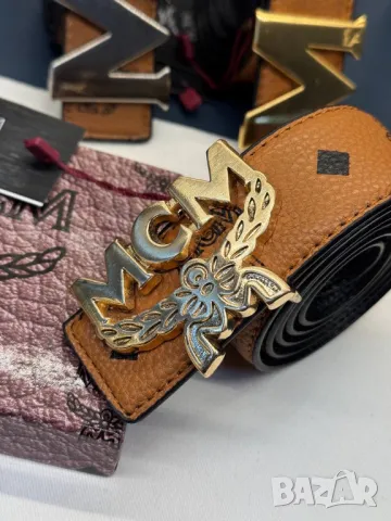 колани от естествена кожа в кутия 4см MCM, снимка 2 - Колани - 50422157