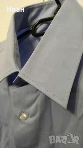 Мъжка риза дълъг ръкав Benetti, размер 42 - L/XL, снимка 6 - Ризи - 45854344