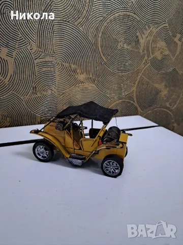 Метална ретро количка, снимка 3 - Антикварни и старинни предмети - 48434813