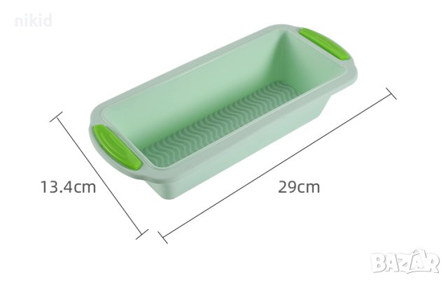 Правоъгълник правоъгълна силиконова форма силиконов молд калъп кекс хляб сладкиш руло сапун десерти, снимка 2 - Форми - 42898244