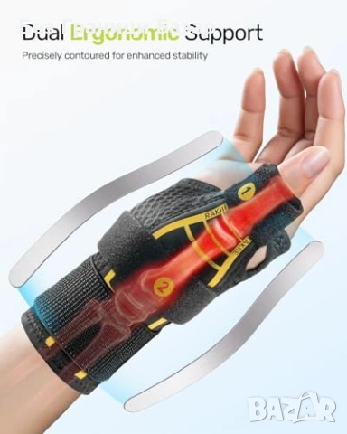 Нова Ортеза за палец с шини L/XL за лява и дясна ръка Стабилизираща шина при артрит, снимка 2 - Други - 54132880