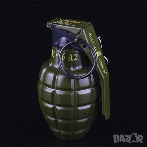 Запалка - граната. С ключодържател. Голям размер, ветроустойчива, червен пламък, снимка 10 - Запалки - 35599240