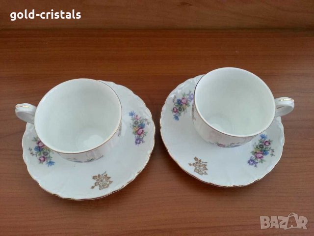 Немски порцелан чашки с чинийки, снимка 5 - Антикварни и старинни предмети - 31205261