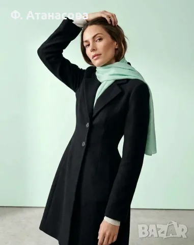 ZARA: Страхотно дамско палто, черно, размер S-М, отлично